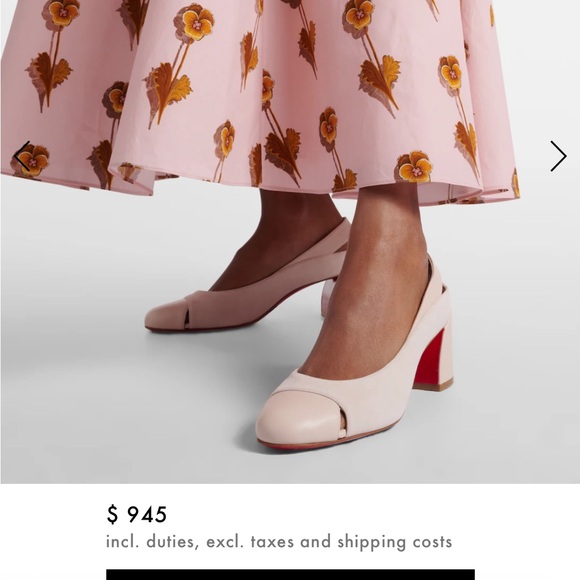 CHRISTIAN LOUBOUTIN nwt Miss Duvette leche pink neutral pumps eu35 us5